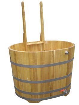 Tauchbecken Oval 130/80/110 Tauchbottich Holzfass